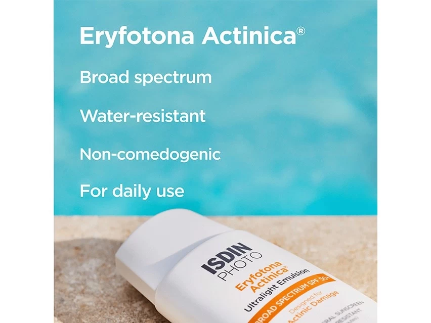 ISDIN Eryfotona Actinica Daily Lightweight Mineral SPF 50+ Sunscreen 9 ISDIN Eryfotona Actinica Daily Lightweight Mineral SPF 50+ Sunscreen - Image 7